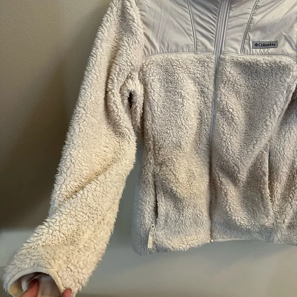 Columbia White Fleece Jacket - Picture 5 of 14